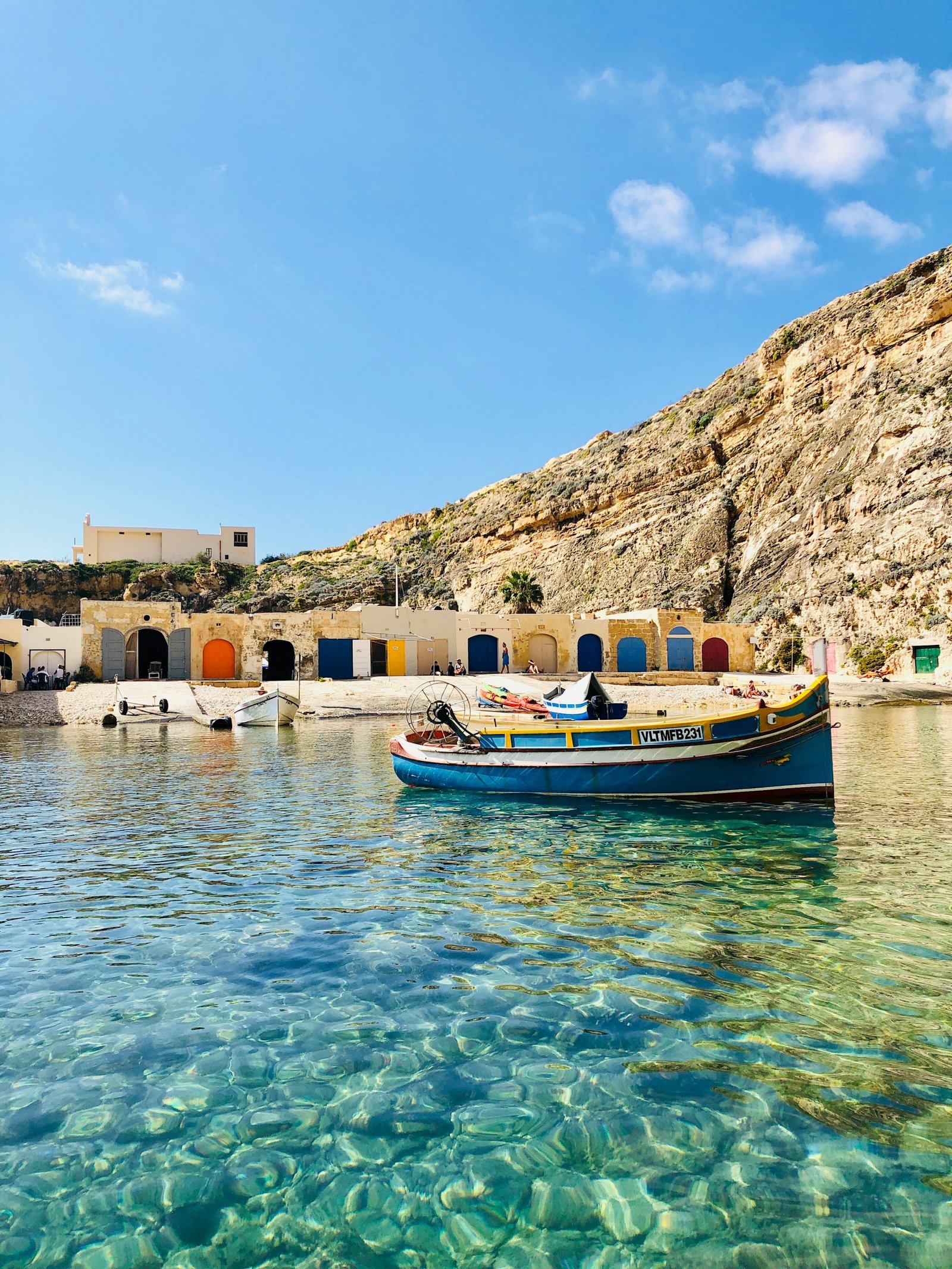 Malta łódka na wodzie